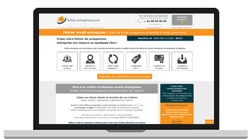 Fichier-entreprises, achat de fichiers email b2b